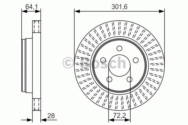 Тормозной диск BOSCH 0 986 479 U04