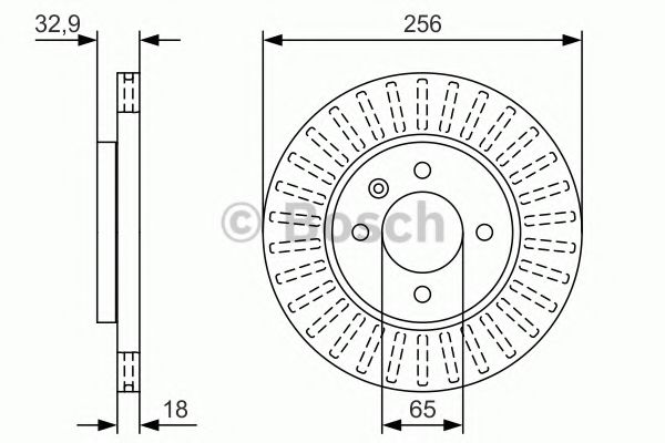 Тормозной диск BOSCH 0 986 479 U09