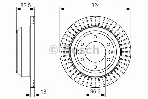 Тормозной диск BOSCH 0 986 479 U29