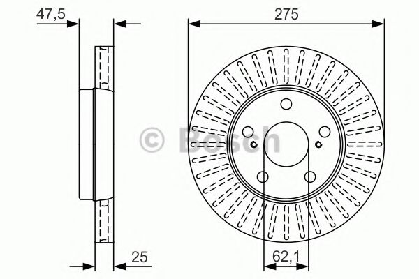 Тормозной диск BOSCH 0 986 479 U79