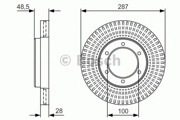 Тормозной диск BOSCH 0 986 479 U90