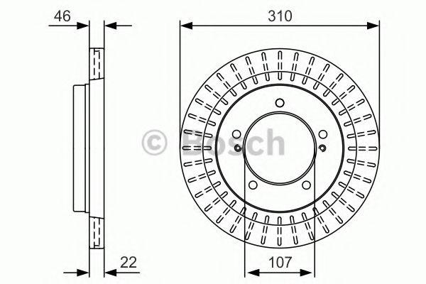 Тормозной диск BOSCH 0 986 479 U99