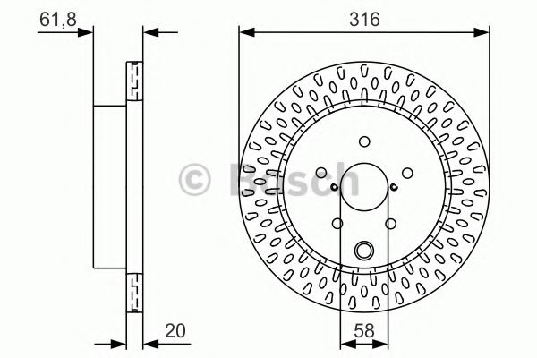 Тормозной диск BOSCH 0 986 479 V05