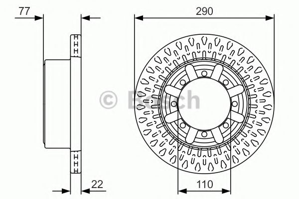 Тормозной диск BOSCH 0 986 479 V18