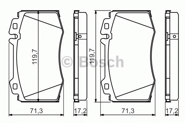 Тормозные колодки BOSCH 0 986 494 576