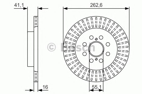 Тормозной диск BOSCH 0 986 479 V35