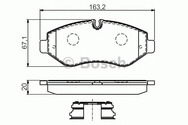 Тормозные колодки BOSCH 0 986 494 582