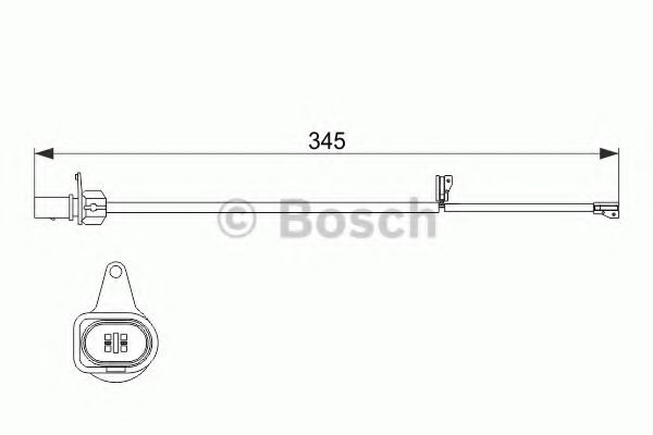 Датчик износа тормозных колодок BOSCH 1 987 474 507