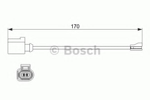 Датчик износа тормозных колодок BOSCH 1 987 474 512