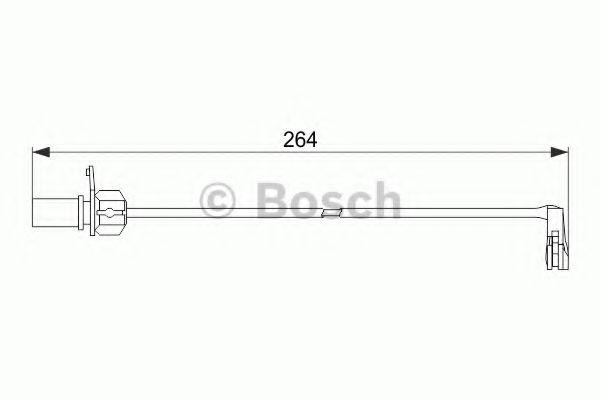 Датчик износа тормозных колодок BOSCH 1 987 474 517