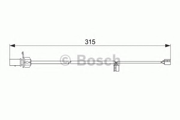 Датчик износа тормозных колодок BOSCH 1 987 474 518