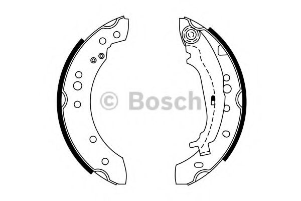 Тормозные колодки барабанные BOSCH 0 986 487 746