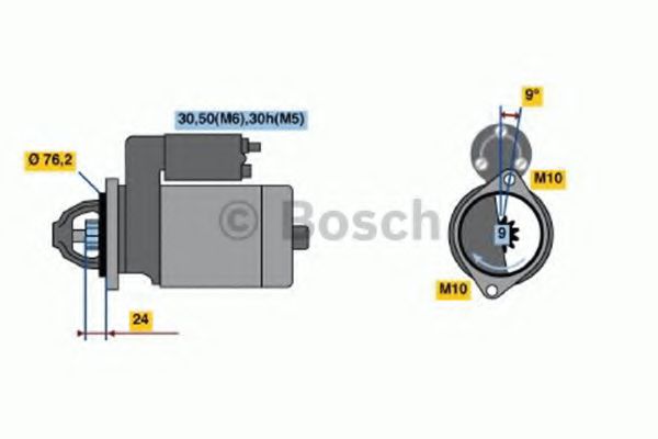Стартер BOSCH 0 001 109 427 Стартер BOSCH 0 001 109 427