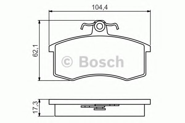 Тормозные колодки BOSCH 0 986 495 214