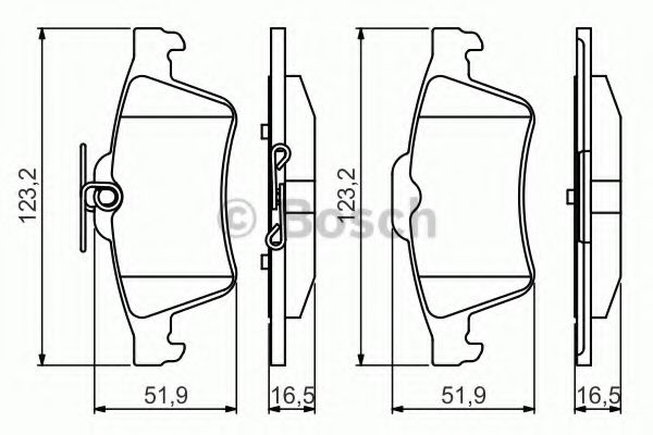 Тормозные колодки BOSCH 0 986 495 216