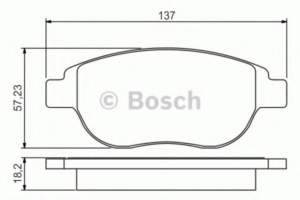 Тормозные колодки BOSCH 0 986 495 225