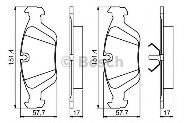 Тормозные колодки BOSCH 0 986 495 229