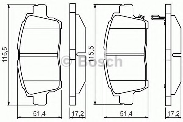 Тормозные колодки BOSCH 0 986 495 242