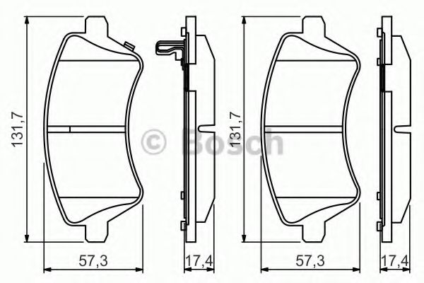 Тормозные колодки BOSCH 0 986 495 243