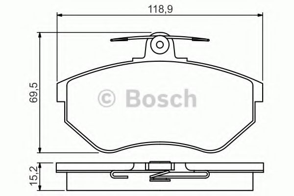 Тормозные колодки BOSCH 0 986 495 246