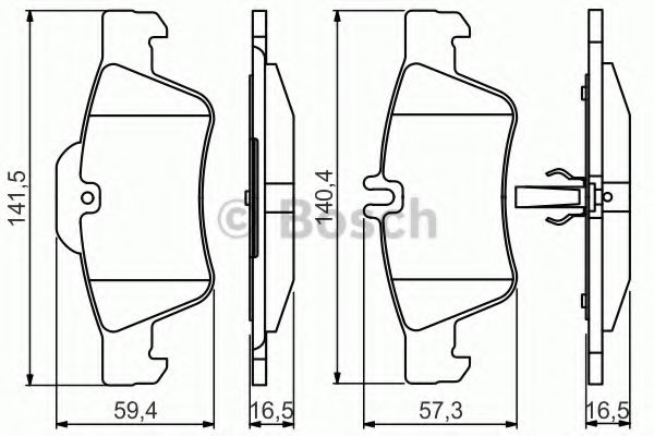 Тормозные колодки BOSCH 0 986 495 248