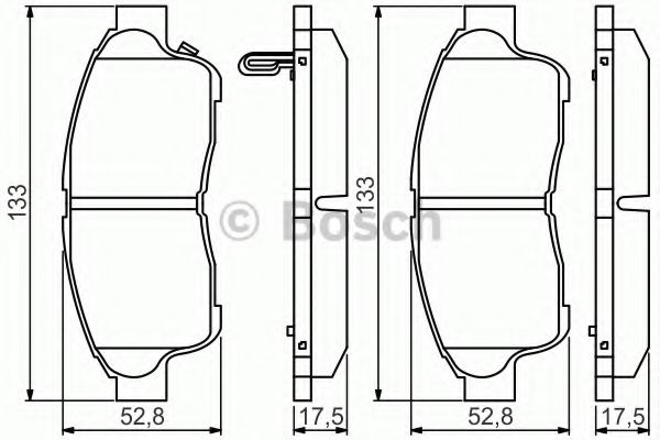 Тормозные колодки BOSCH 0 986 495 257