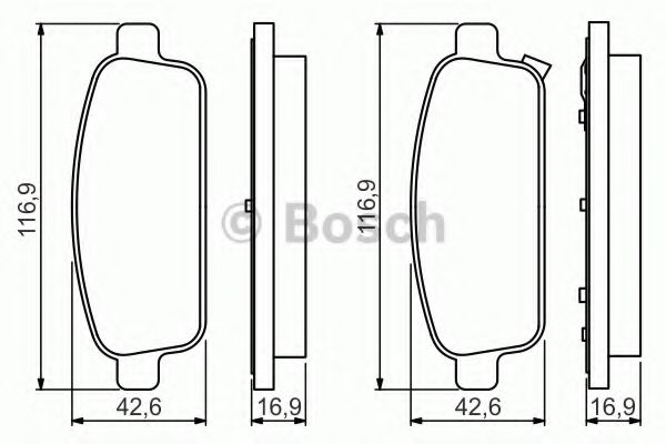 Тормозные колодки BOSCH 0 986 495 259
