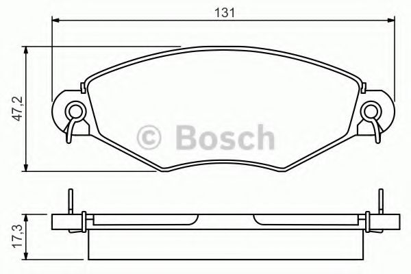 Тормозные колодки BOSCH 0 986 495 260