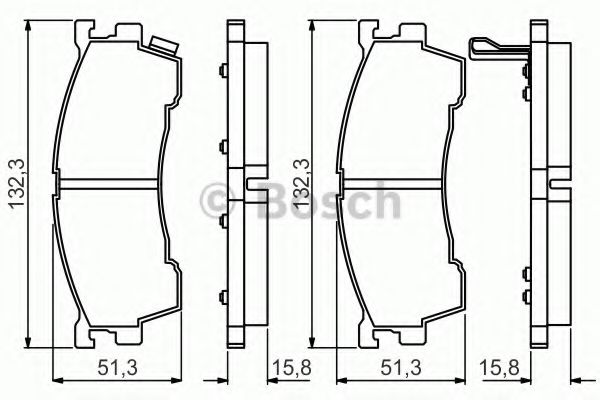 Тормозные колодки BOSCH 0 986 495 265