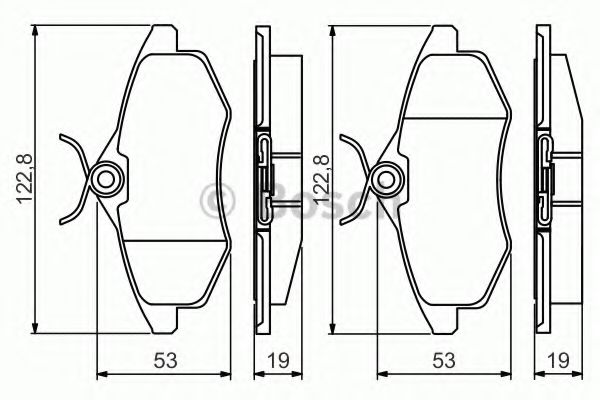 Тормозные колодки BOSCH 0 986 495 268