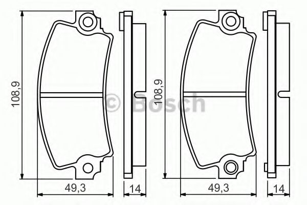 Тормозные колодки BOSCH 0 986 495 270