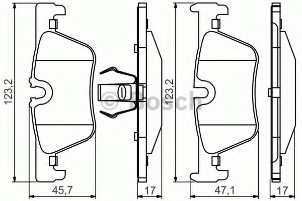 Тормозные колодки BOSCH 0 986 495 289