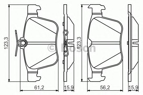 Тормозные колодки BOSCH 0 986 495 346
