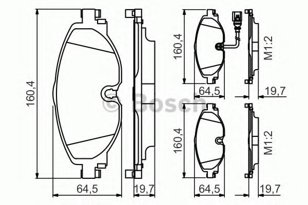 Тормозные колодки BOSCH 0 986 495 347