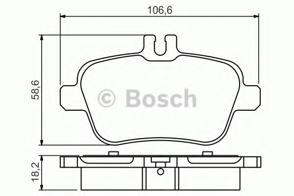Тормозные колодки BOSCH 0 986 495 348