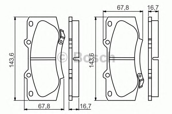 Тормозные колодки BOSCH 0 986 495 352