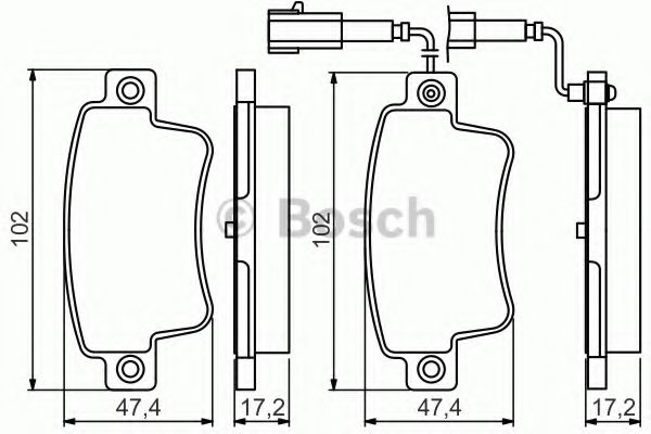 Тормозные колодки BOSCH 0 986 495 355