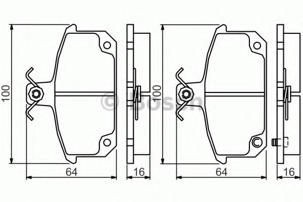 Тормозные колодки BOSCH 0 986 494 531