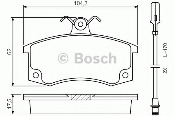 Тормозные колодки BOSCH 0 986 494 533