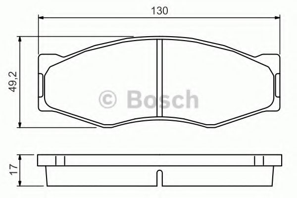 Тормозные колодки BOSCH 0 986 494 565