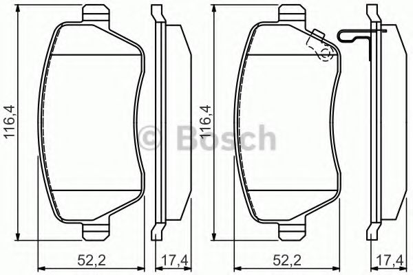 Тормозные колодки BOSCH 0 986 494 573
