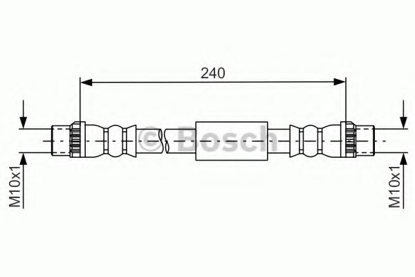 Тормозной шланг BOSCH 1 987 481 666