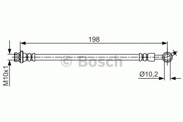 Тормозной шланг BOSCH 1 987 481 713