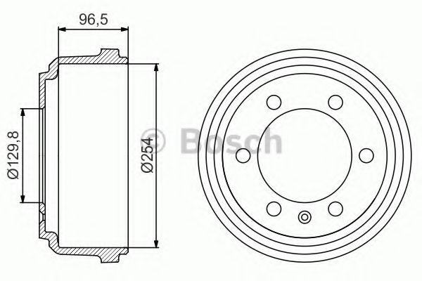 Тормозной барабан BOSCH 0 986 477 218