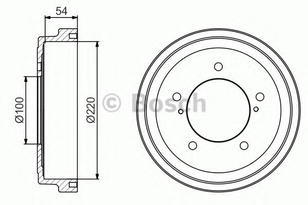 Тормозной барабан BOSCH 0 986 477 236
