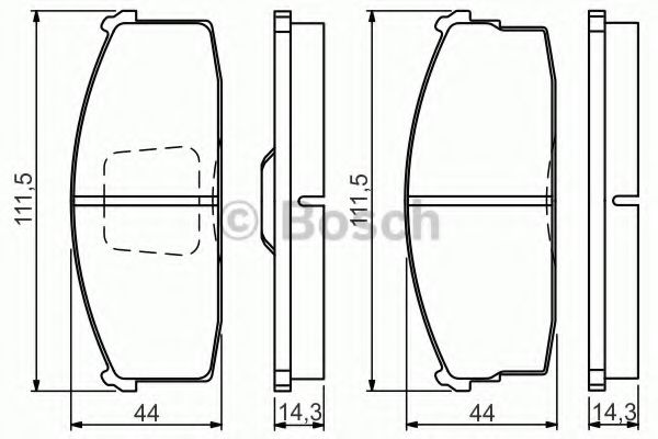 Тормозные колодки BOSCH 0 986 494 530