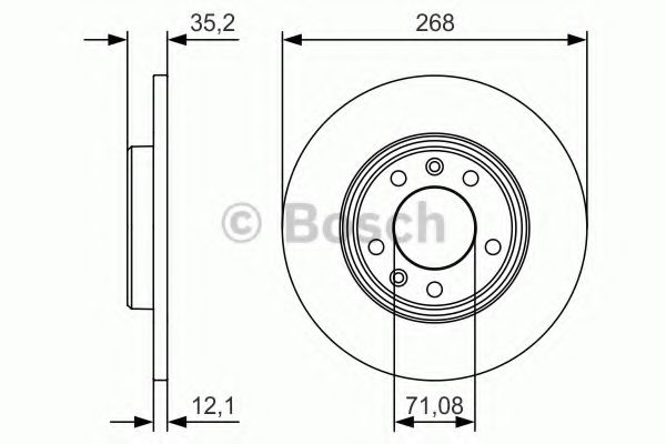 Тормозной диск BOSCH 0 986 479 C24