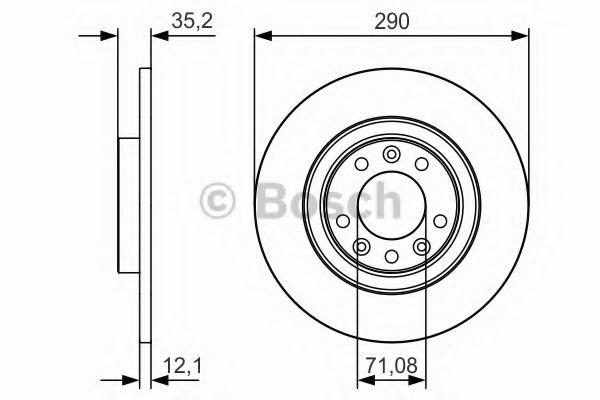 Тормозной диск BOSCH 0 986 479 C25