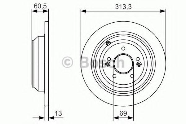 Тормозной диск BOSCH 0 986 479 C27