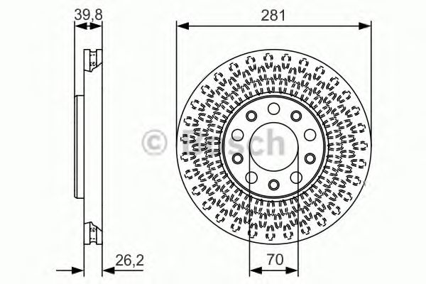 Тормозной диск BOSCH 0 986 479 C42